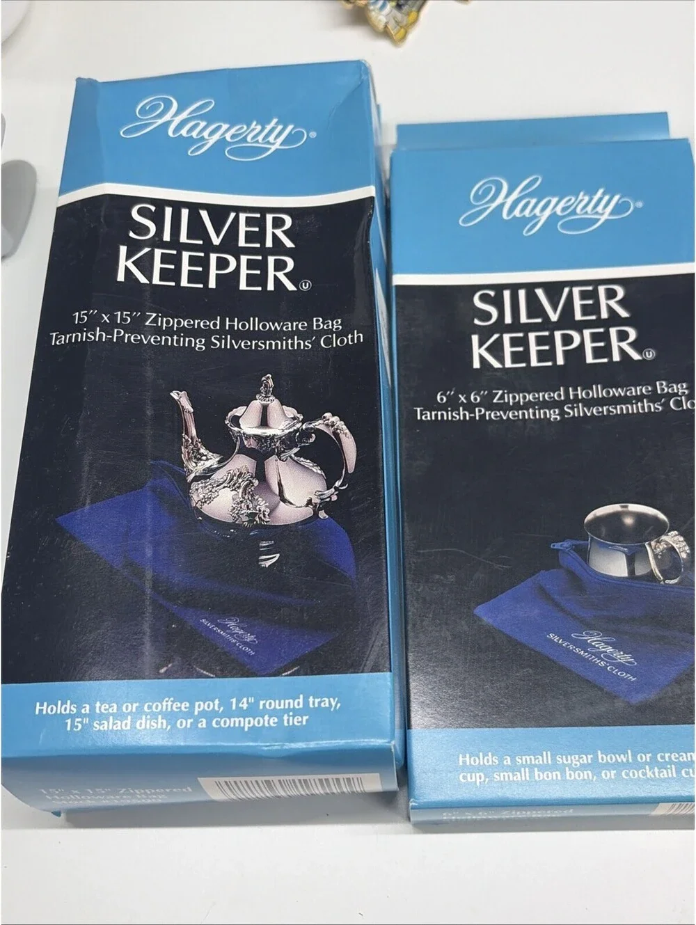 Hagerty Silver Keeper Zippered Storage Bags Lot Of 5